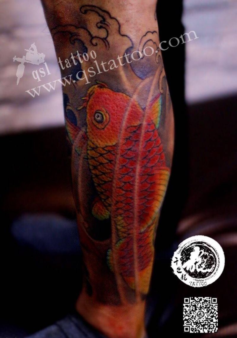 鲤鱼纹身图片