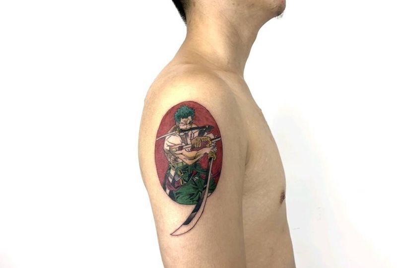 卡通人物纹身图片_卡通纹身图案