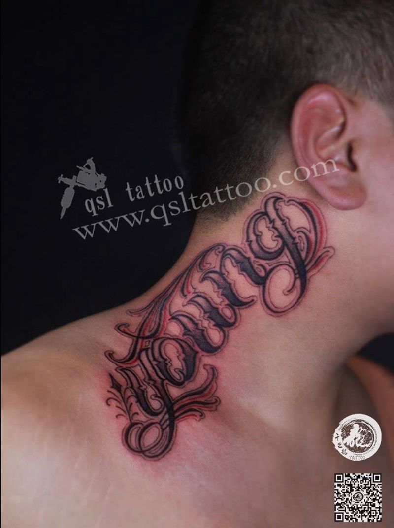 奇卡诺爆颈纹身图片