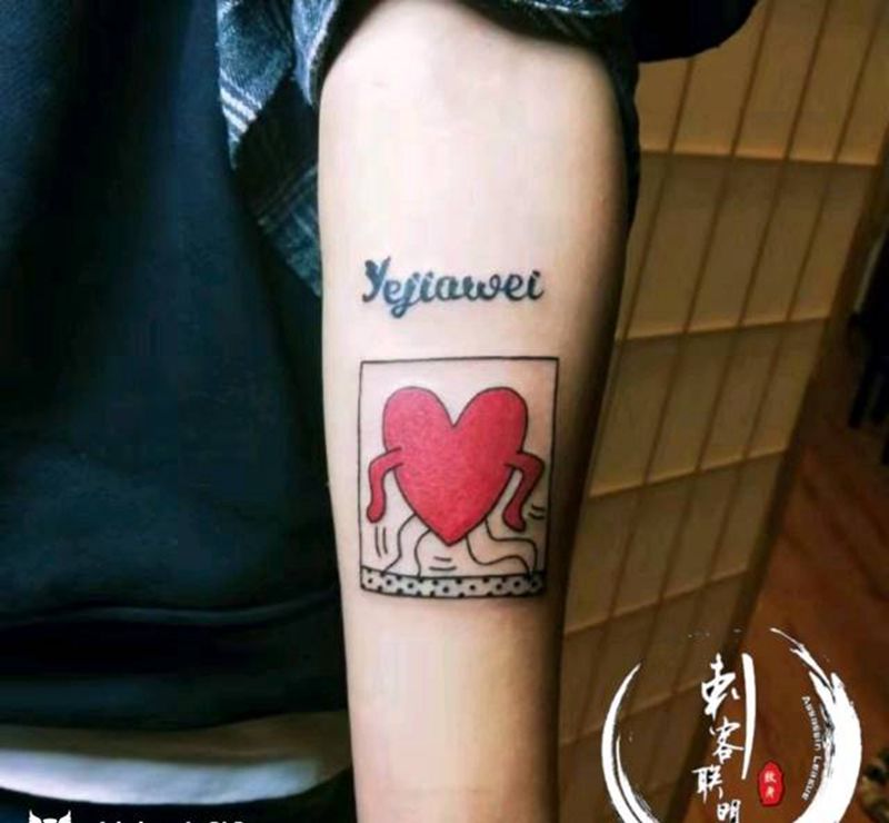 走心纹身图片_Old School纹身图案