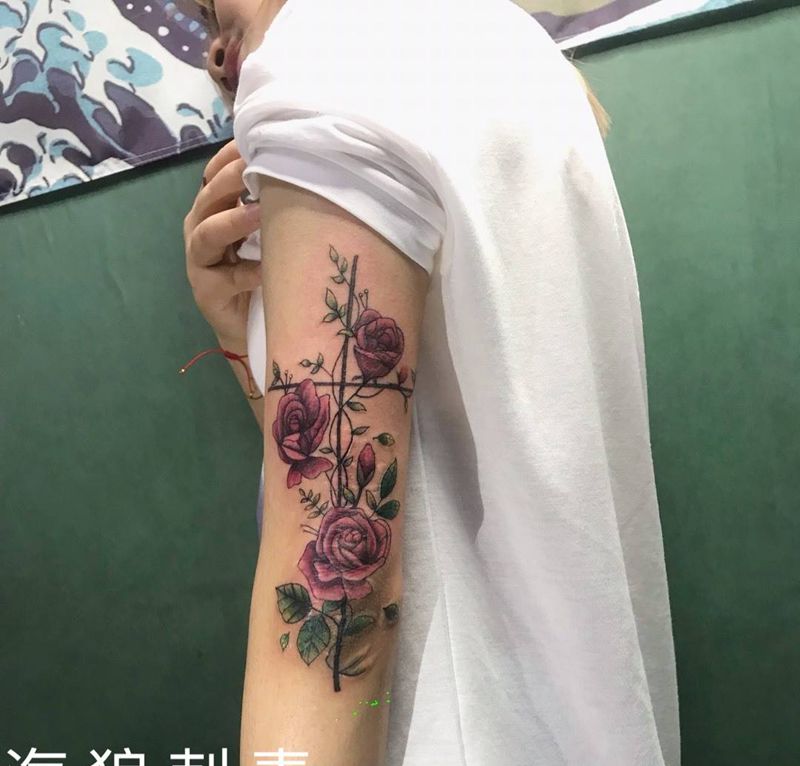 盖疤痕纹身图片