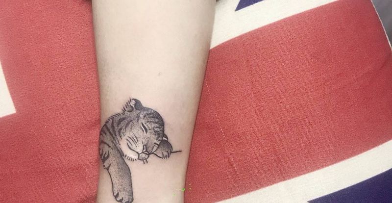 小老虎纹身图片