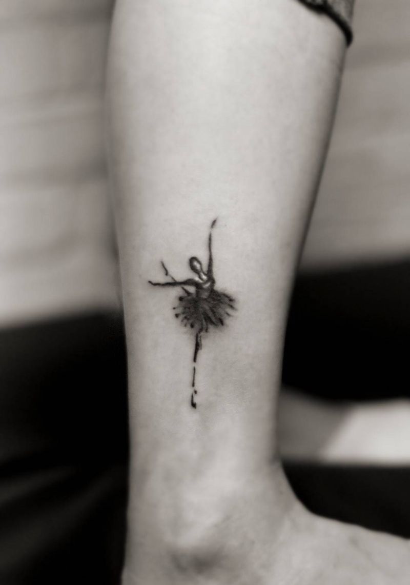 天鹅舞纹身图片