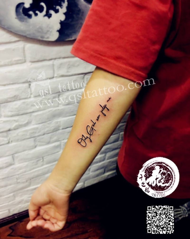 小臂内侧 英文纹身图片