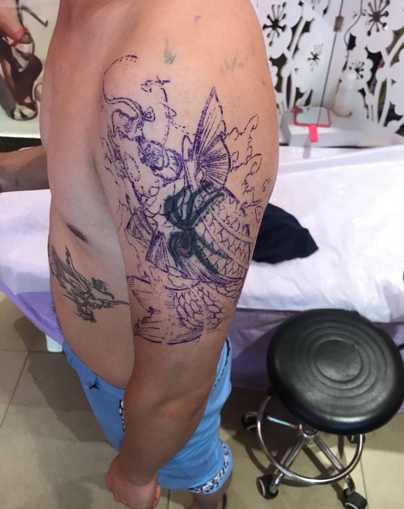 遮盖小蜘蛛纹身图片