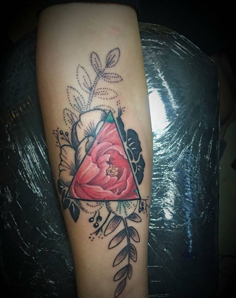 写实花花一朵纹身图片