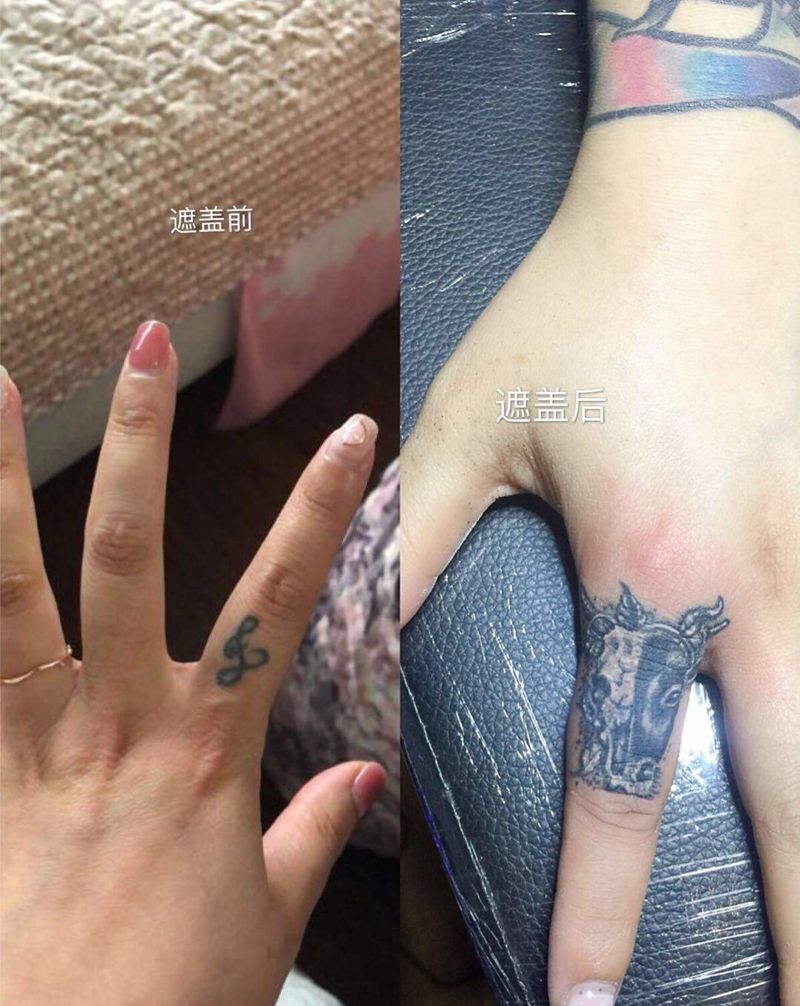 遮盖纹身图片