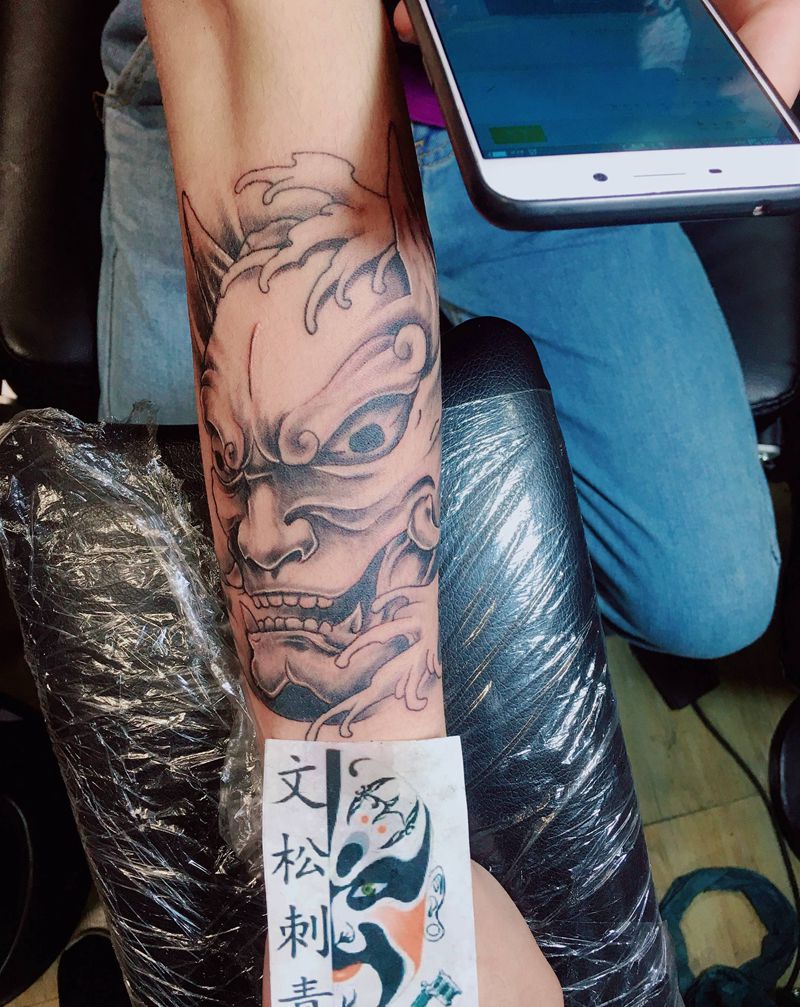 般若纹身图片_手臂纹身图案