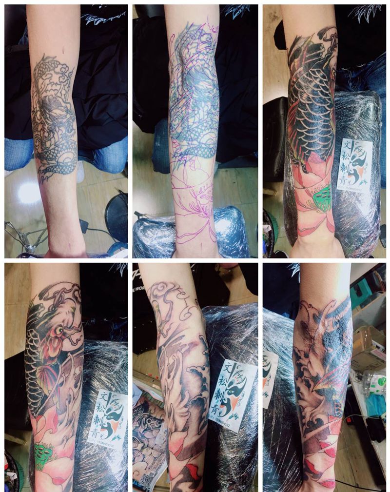 盖图纹身图片_手臂纹身图案