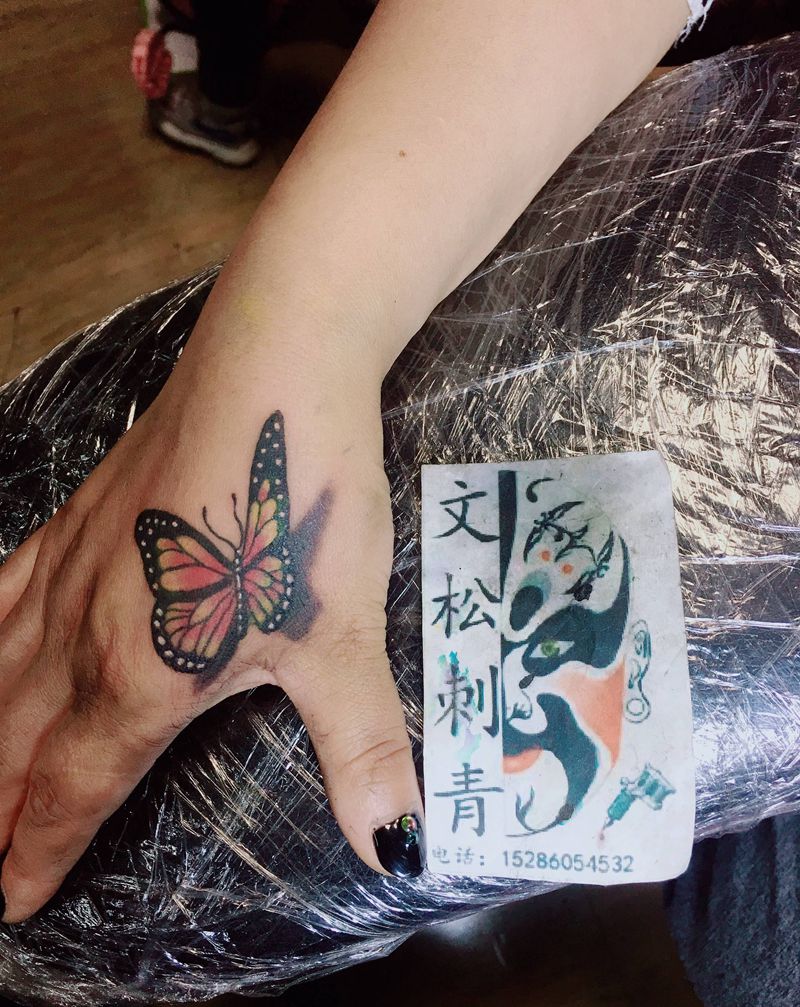 小遮盖纹身图片_手部纹身图案