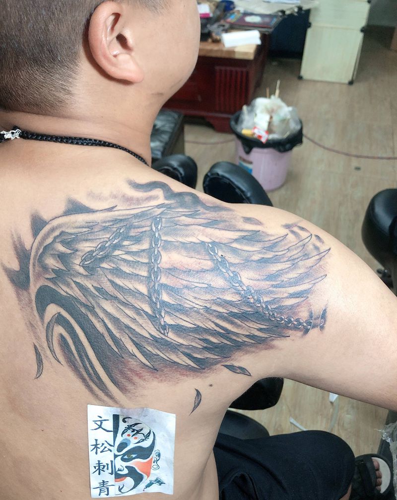 cb纹身图片_肩部纹身图案