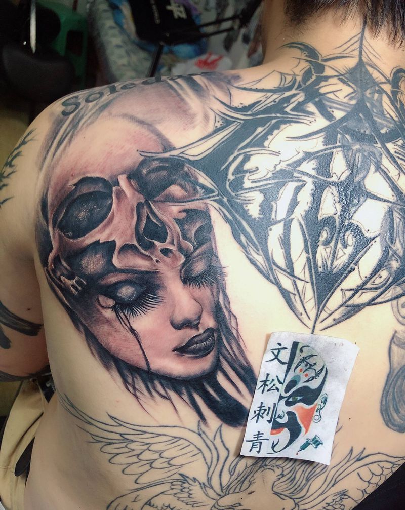 设计o纹身图片_背部纹身图案