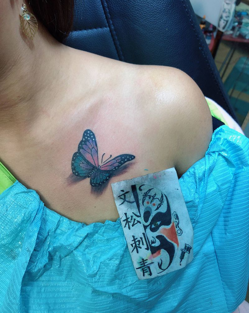 姐妹同款纹身图片_胸部纹身图案