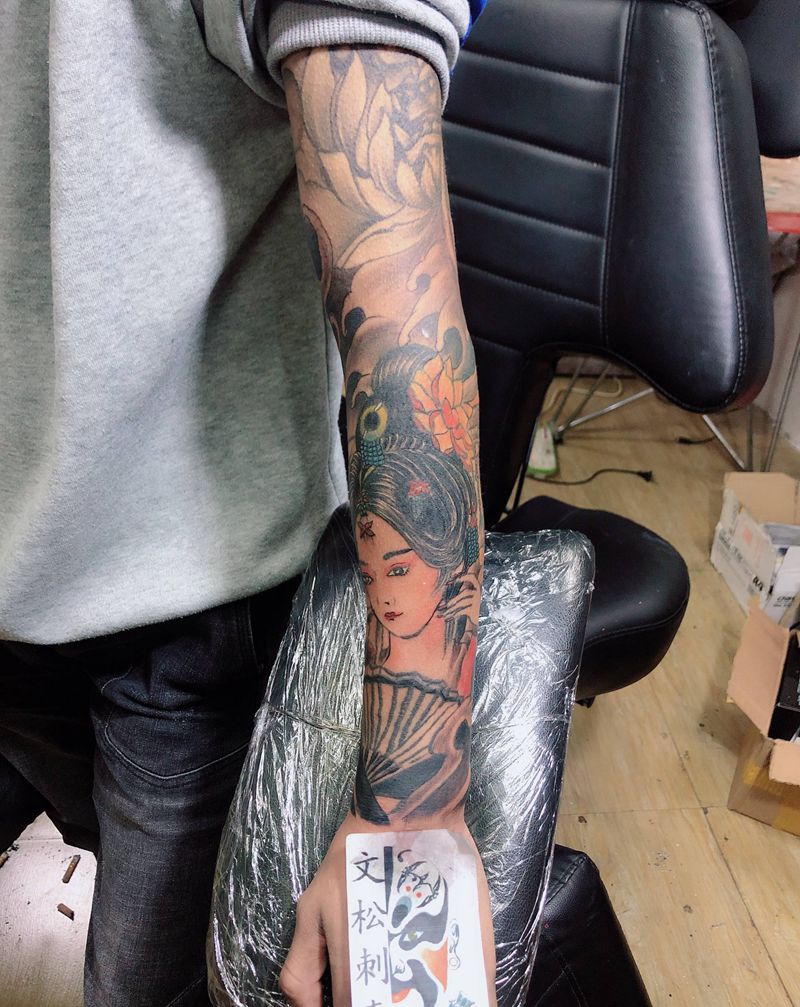 修改接臂纹身图片_手臂纹身图案