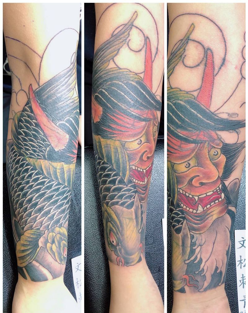 遮盖未完纹身图片_手臂纹身图案