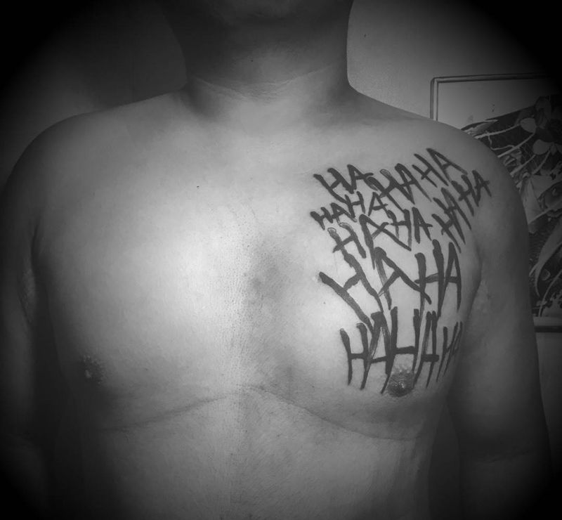 小丑的HaHa纹身图片