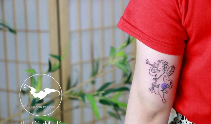 天使纹身图片_手臂图腾纹身图案