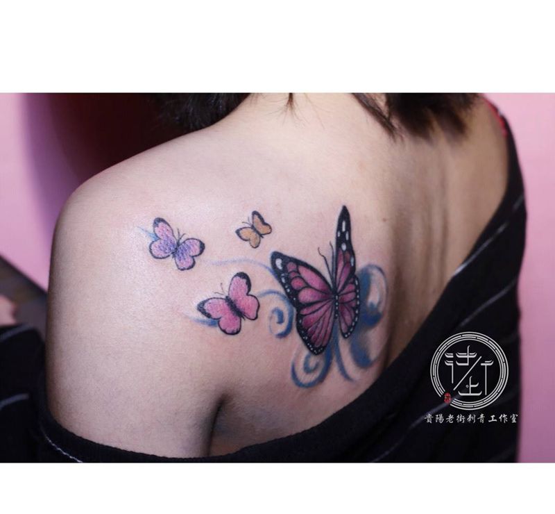 修改纹身,蝴蝶纹身图片