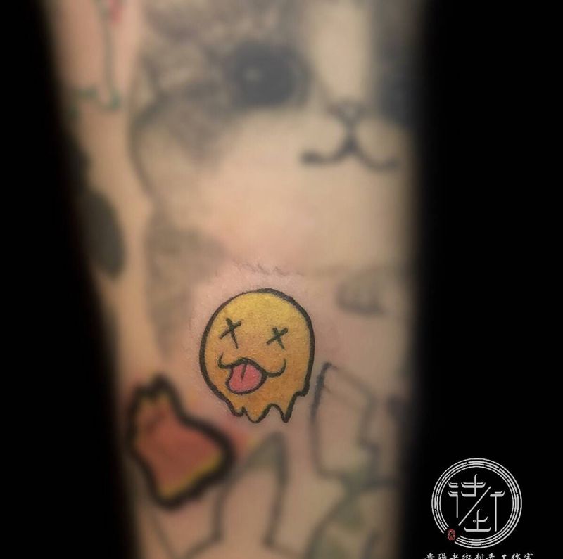 填空小图纹身图片_手臂填空卡通纹身图案