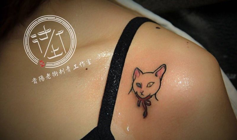 小喵咪纹身图片
