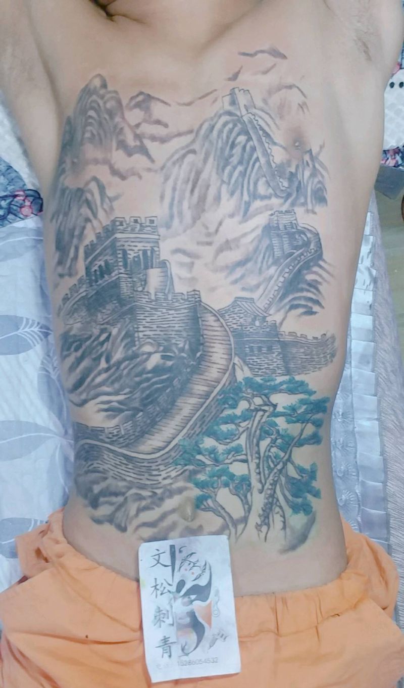 长城纹身图片