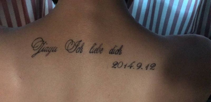 水彩麋鹿纹身图片_背部水彩麋鹿纹身图案