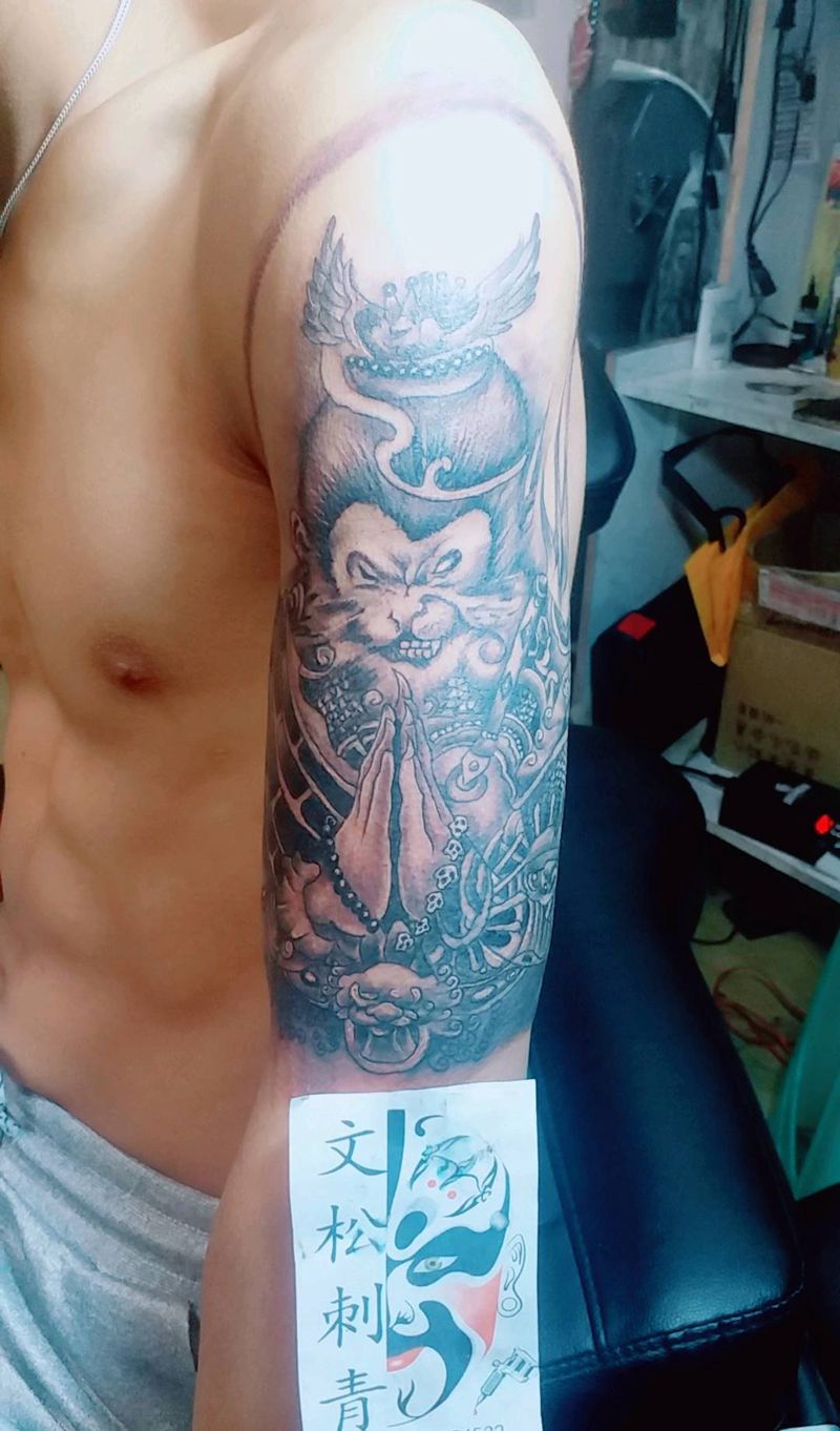 善恶悟空，纹身图片