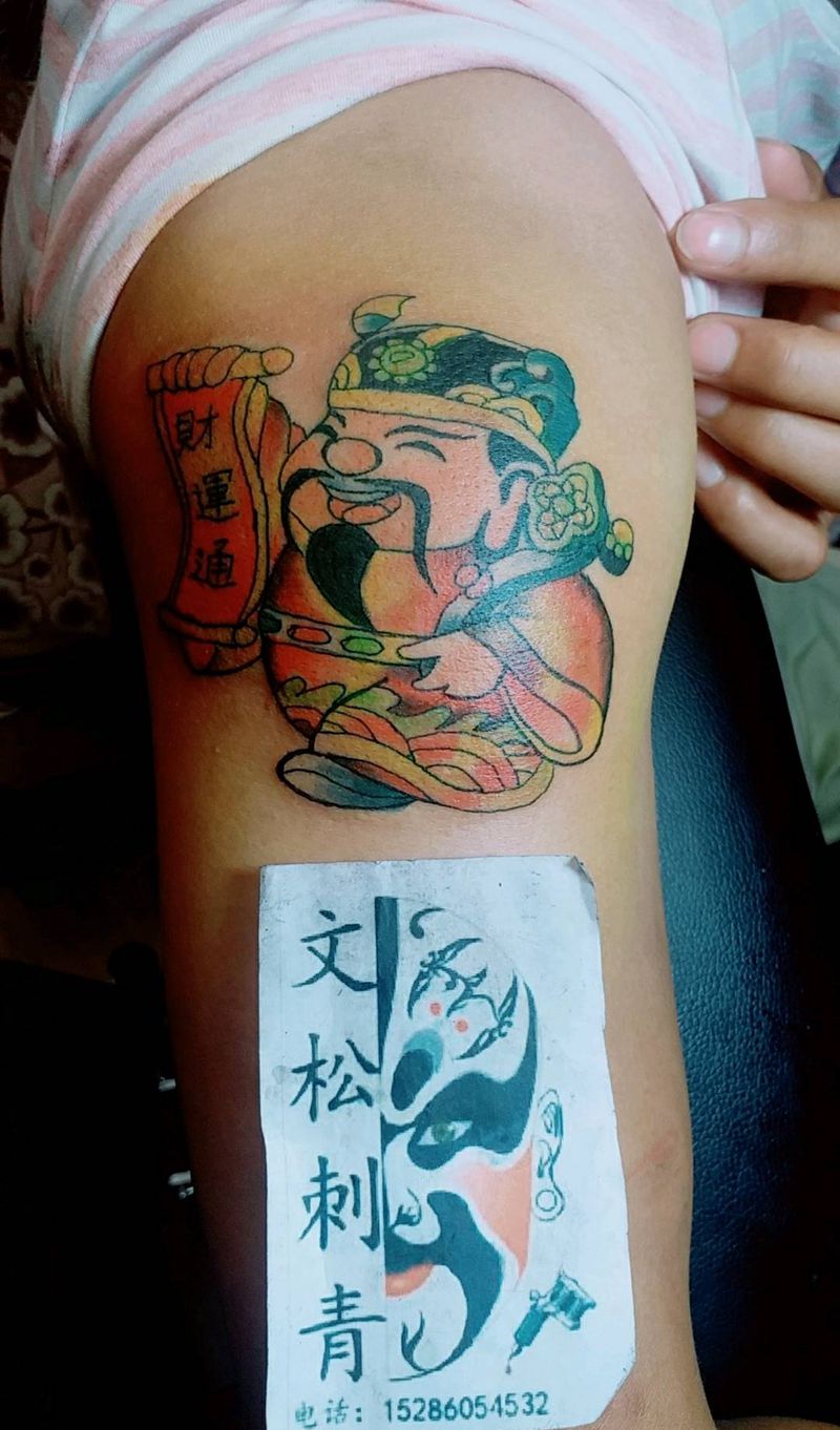 财神纹身图片