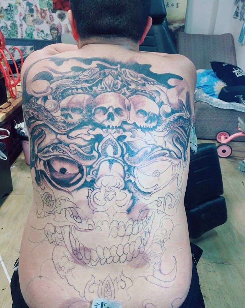 嘎巴拉纹身图片