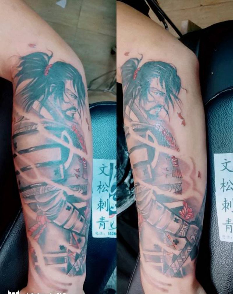 王者荣耀之＜宫本武藏＞纹身图片