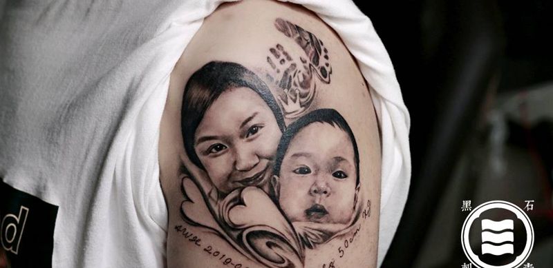 肖像纹身图片_手臂欧美写实纹身图案