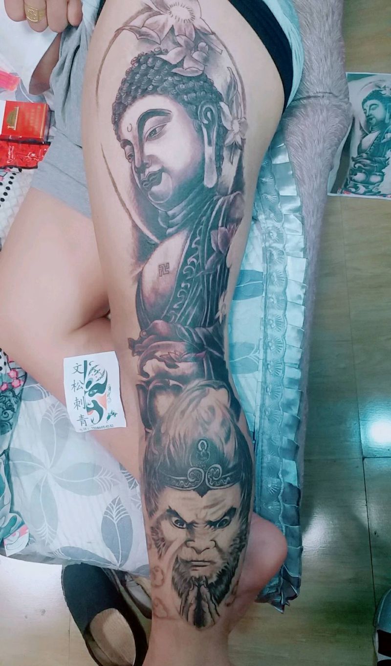 花腿，未完，待续中纹身图片