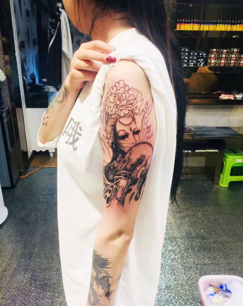 未完成纹身图片