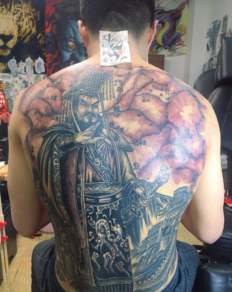 秦始皇纹身图片