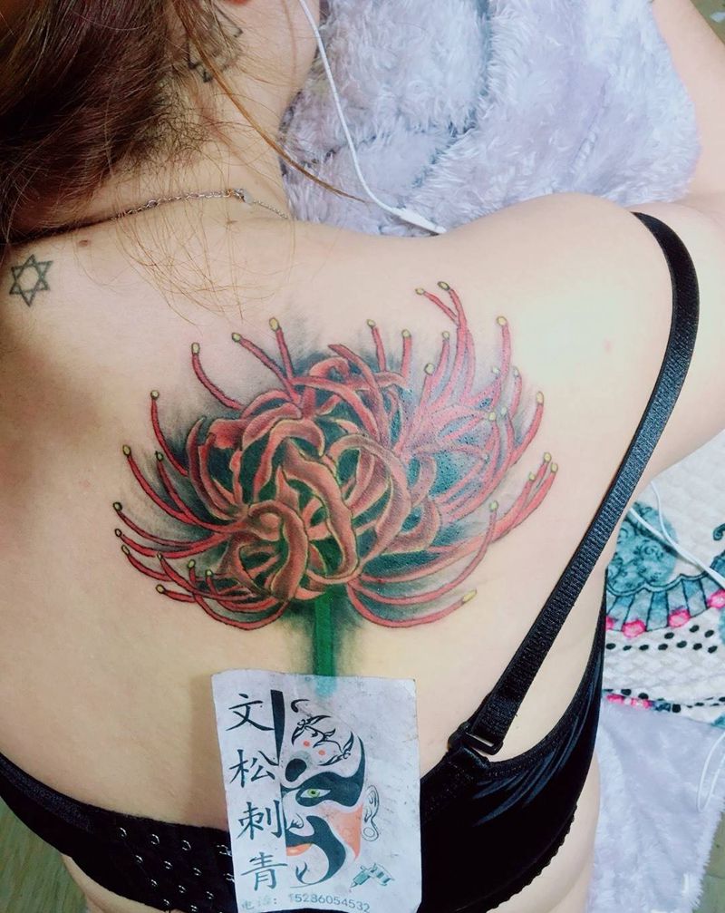 彼岸花纹身图片