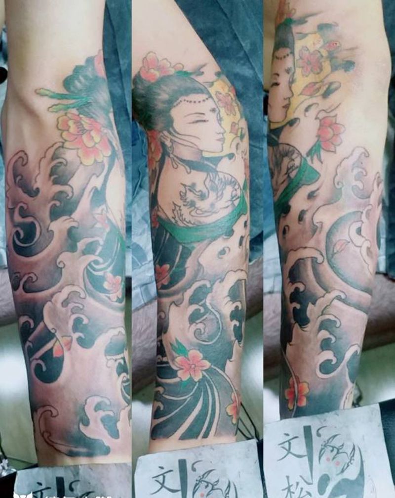 包小臂纹身图片