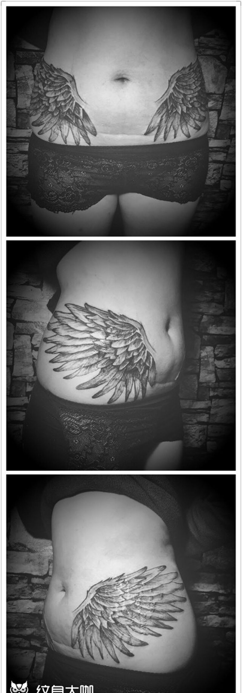 遮盖妊娠纹纹身图片