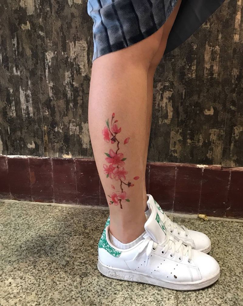 美腿纹身纹身图片