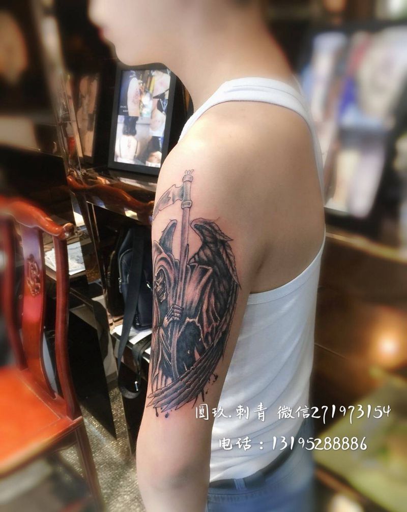 死神纹身图片