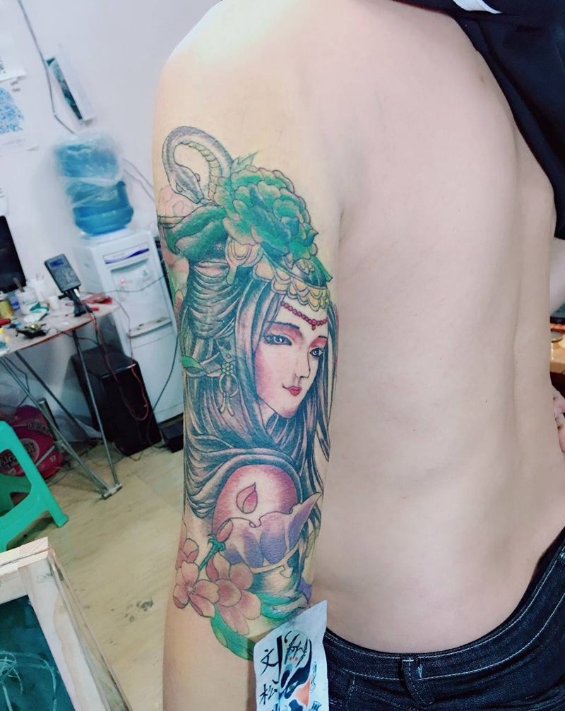 随意强盖纹身图片