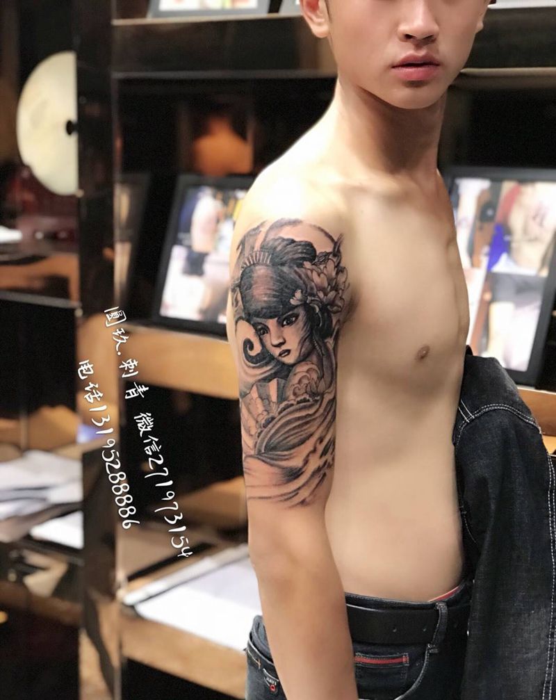 艺妓纹身图片
