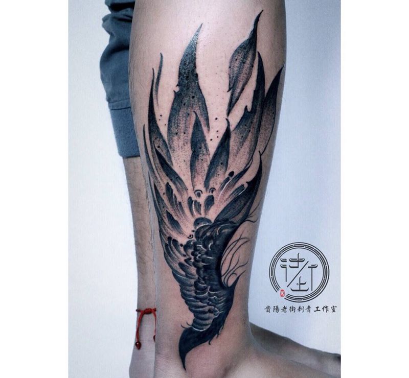 翅膀纹身图片