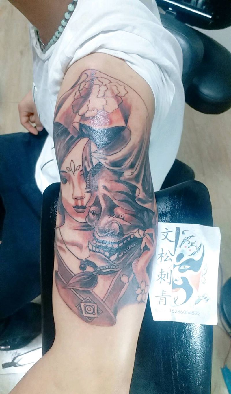 班若纹身图片