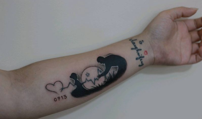 遮盖纹身图片_手臂图腾纹身图案