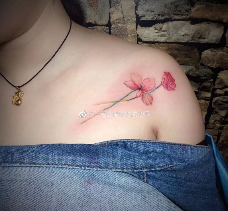 小清新花花纹身图片