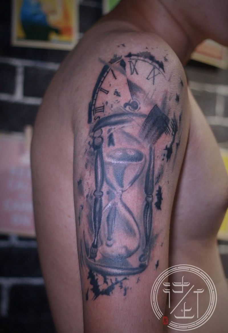 水墨⌛纹身图片