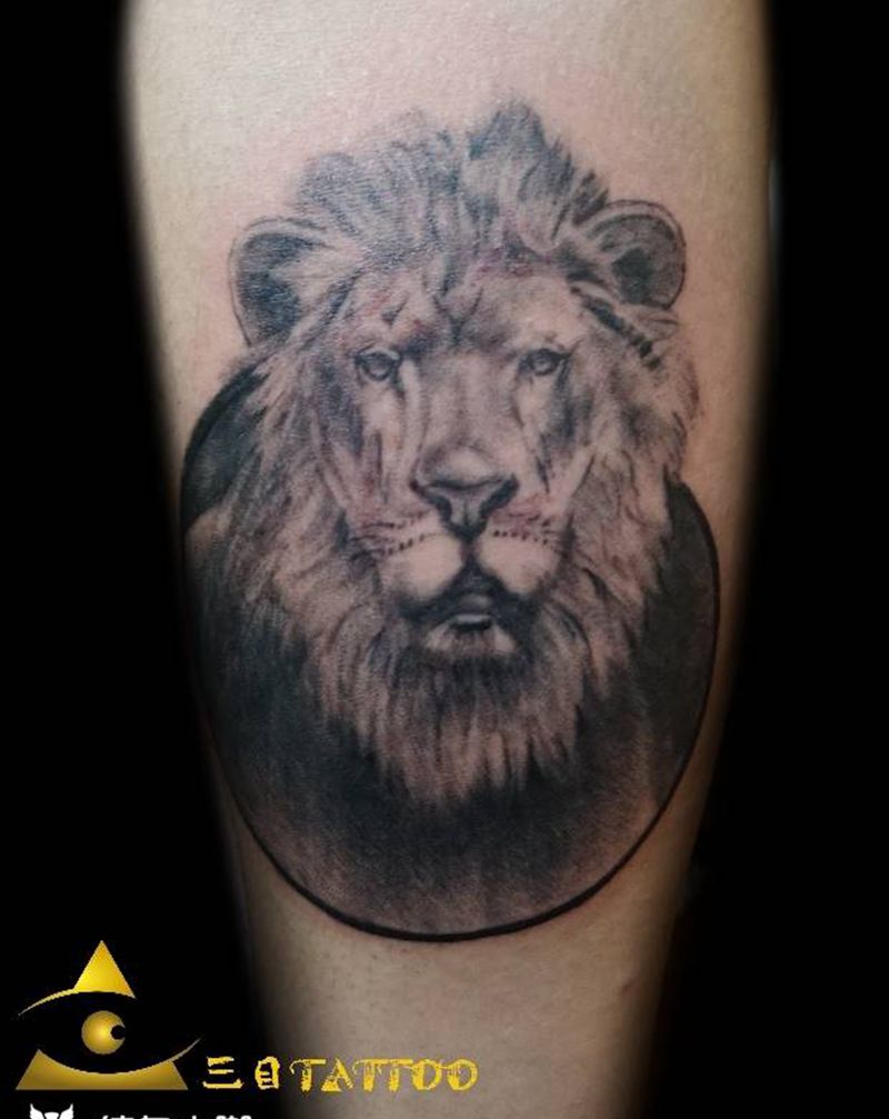 狮子纹身图片