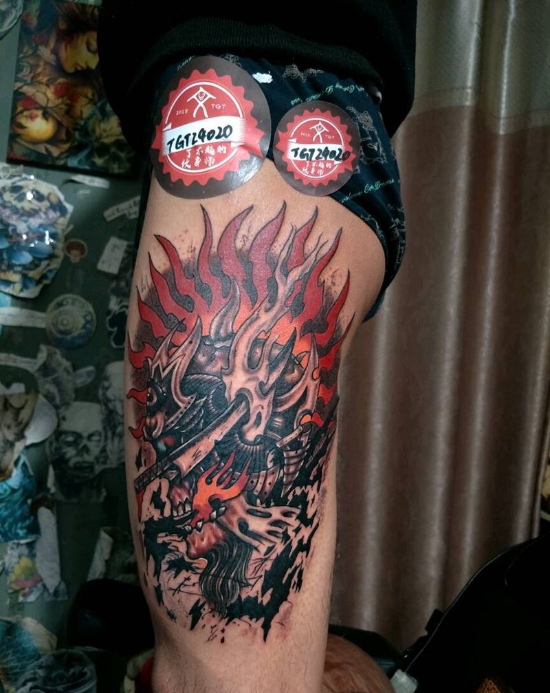 梦魔，old school组纹身图片