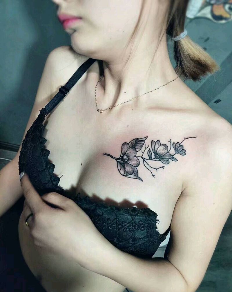 个性花纹身图片