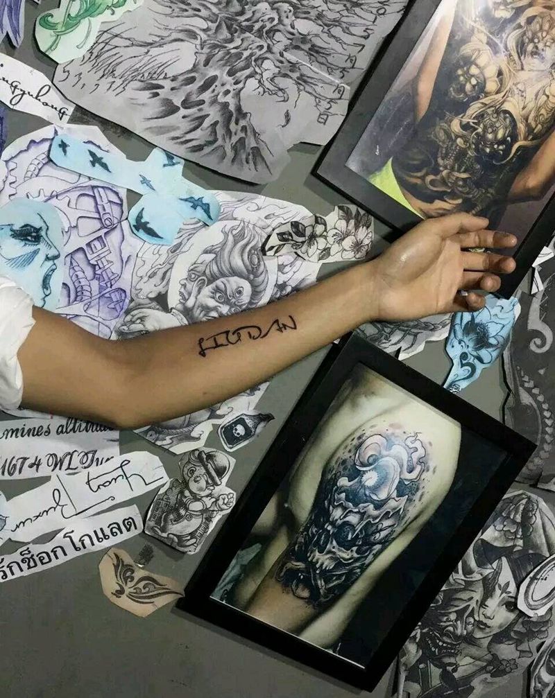 小英文纹身图片